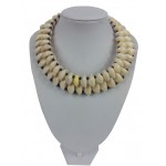 Náhrdelník z přírodní mušlí kauri ze dvě řád