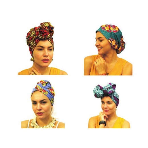 Šátek do vlasů z africké bavlny 50×200 cm – všestranný módní doplněk