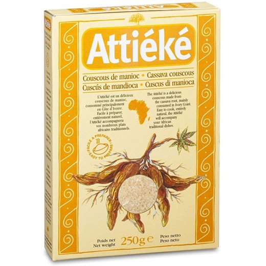 Attiéke – kuskus z manioku  (kasava)