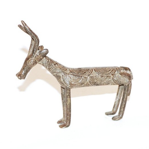 Bronzová soška - antilopa