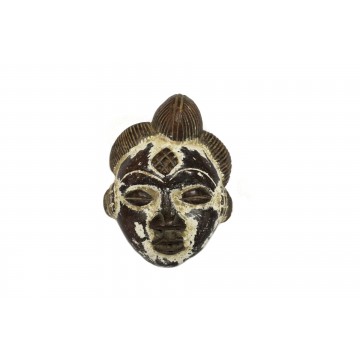 Africká pasová maska z pálené hlíny