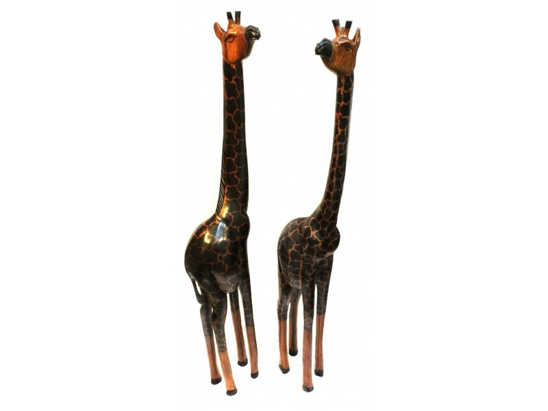 Dřevěná soška  - Žirafa v životní velikosti