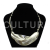 Postříbřený náhrdelník Fulani