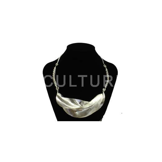 Postříbřený náhrdelník Fulani