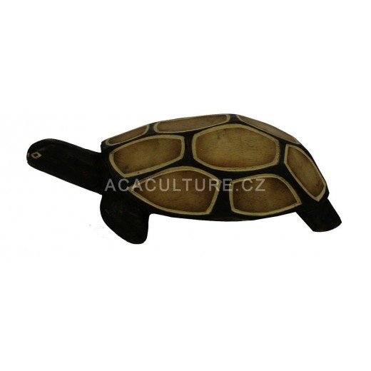 Dřevěná soška želva 10 cm