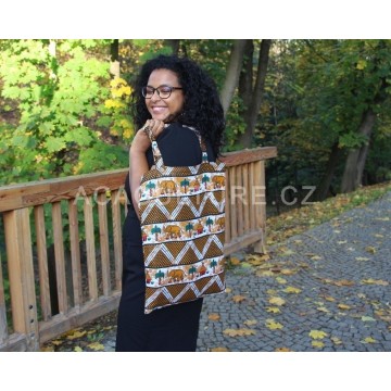 Nákupní taška Easy z africké bavlněné látky