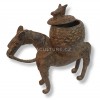 Bronzová dóza-bronzová krabička-bronzová nádoba-dogonský bronz-africké umění-kmenové umění-artefakt-bronzová soška-stylová dekor