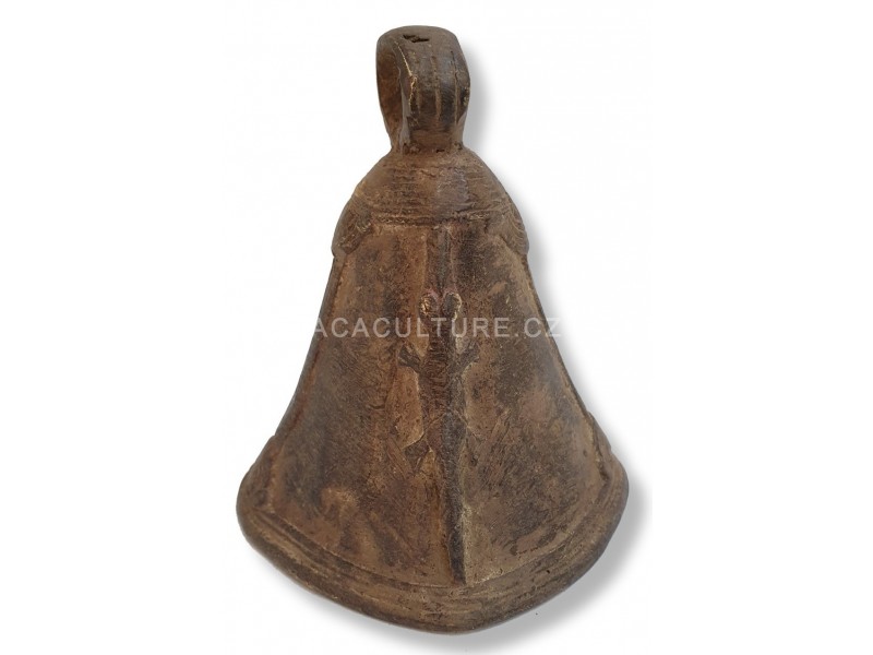 Dogonský bronzový zvonek Krokodýl