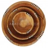 Sada misek z olivového dřeva-kulatá miska-dřevěná mísa-dřevěná kuchyňská potřeba-dřevěná servírovací miska-africké umění