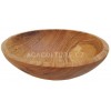 Kulatá miska z olivového dřeva-dřevěná mísa-kuchyňský doplněk-africké umění