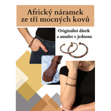 Pánský náramek-náramek pro muže-dámský náramek-unisex-Naminoro-talisman-amulet-africké šperky-kovový náramek-otevřený náramek ze