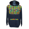 Unisex mikina Kitenge s kapucí s ručně šitým africkým vzorem| Síya