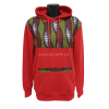 Unisex mikina Kitenge s kapucí s ručně šitým africkým vzorem