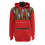 Mikina s kapucí unisex - Afro Kitenge