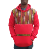 Unisex mikina Kitenge s kapucí s ručně šitým africkým vzorem
