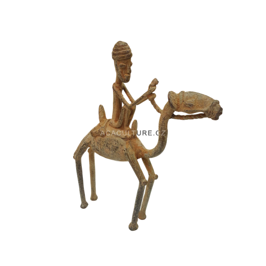 bronzová soška-dogon-velbloud-afrika